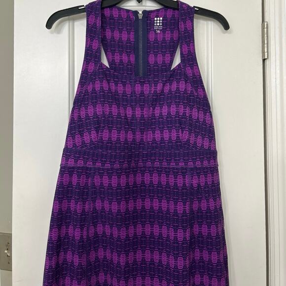 Title Nine Purple Arabella Nimblene Racer Back Tank Dress 14 Performance Active - Picture 4 of 10